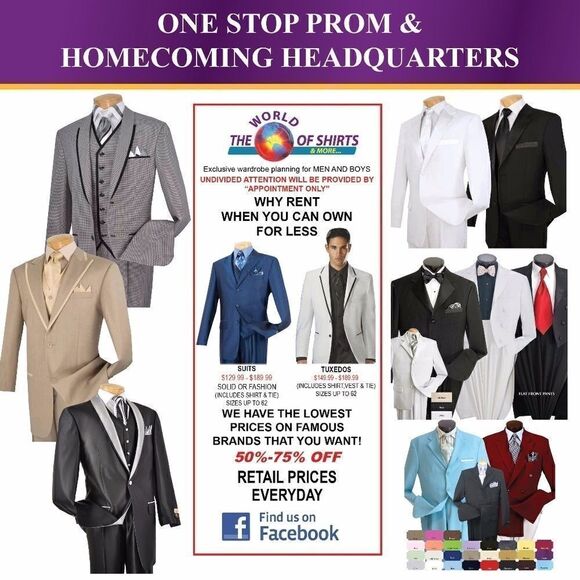 MEN'S SUITS & COMPLETE FORMAL WEAR. - Picture 2 of 2